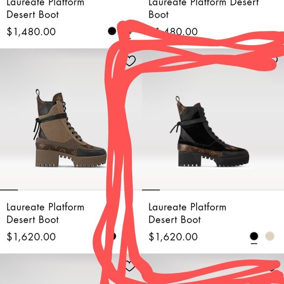 LAUREATE PLATFORM LOUIS VUITTON BOOTS - Picture 3 of 3